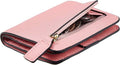 Toughergun Women’s Small Slim Leather Wallet with RFID Protection, Compact Bifold Mini Purse with Clear ID Window