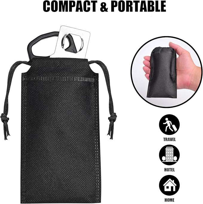Portable Door Lock for Travel, Door Lock Self-Defense Security Device for Home, Apartment, Hotel, Living Motel, School Dorm, House for Open Inwards Door