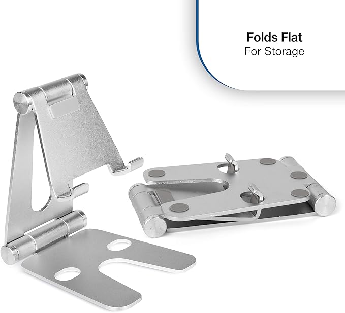 Cloudz Adjustable Aluminum Phone and Tablet Stand – Silver