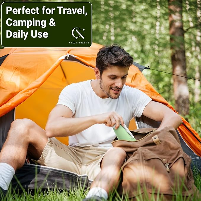Portable Bidet for Men & Women – Handheld Travel Bidet & Peri Bottle with 180° Foldable Nozzle – Ideal for Postpartum Recovery, Perineal Care, Camping & Daily Hygiene – BPA-Free 13.5oz – Nextcraft
