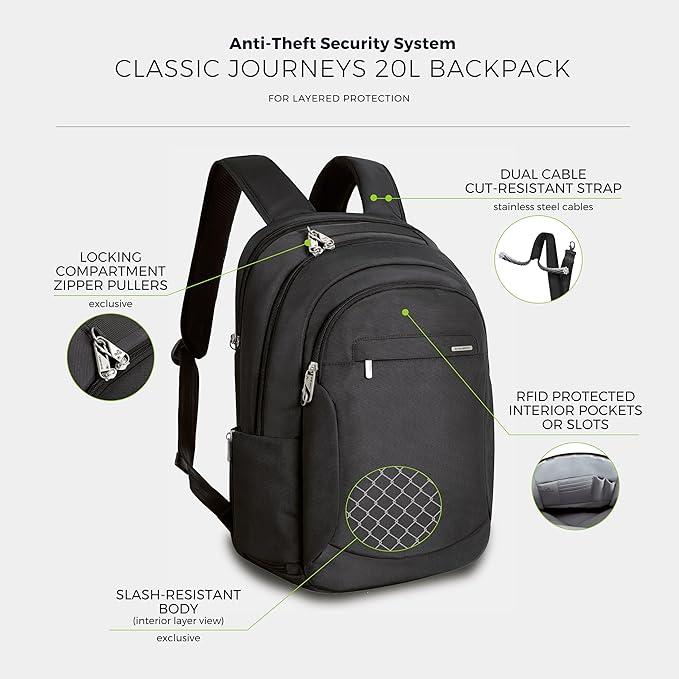 Travelon Anti-Theft Classic Large Backpack