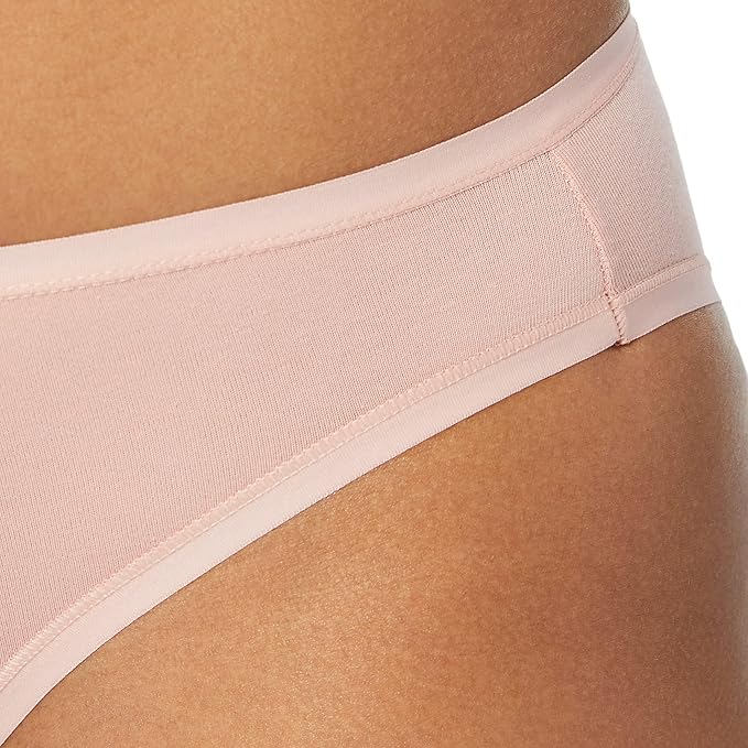 Amazon Essentials Women's Breathable Cotton Bikini Brief Underwear with Full Coverage, Multipacks