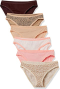 Amazon Essentials Women's Breathable Cotton Bikini Brief Underwear with Full Coverage, Multipacks