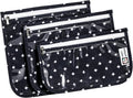 HIONXMGA TSA Approved Toiletry Bag, Set of 3 Clear Travel Toiletry Bag Quart Size Zipper Travel Pouch, Waterproof Makeup Cosmetic Bag for Women Men Kids Toiletries Carry on, Plus