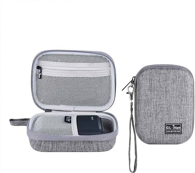 GL.iNet Gadget Organizer Case for Travel Routers GL-AXT1800/ GL-MT3000/ GL-SFT1200/ GL-E750, Chargers, Cables, and Accessories, Sturdy & Durable Pouch, Hand-carry EVA bag, Anti-shock, Water Resistant