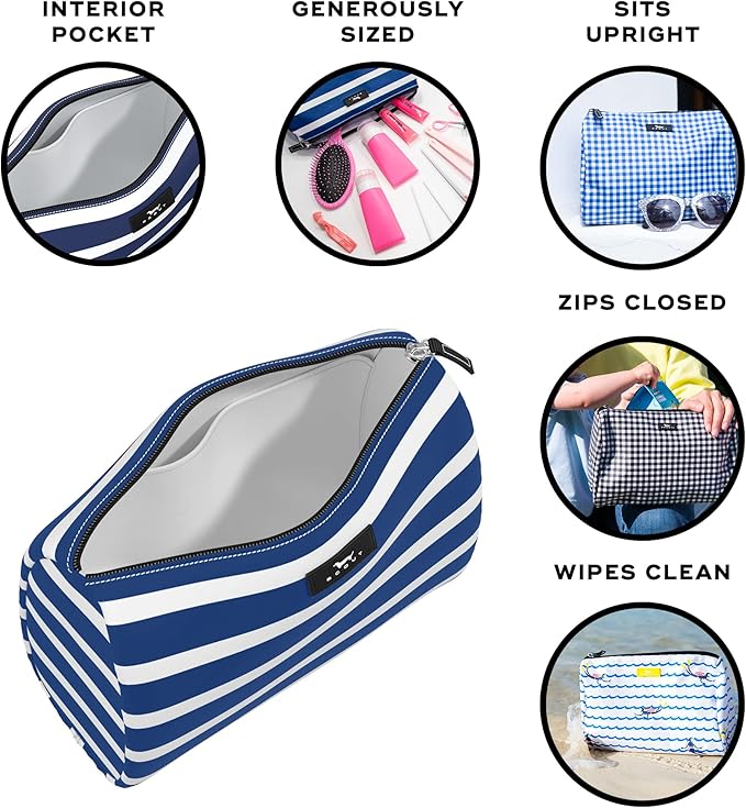 SCOUT Packin' Heat Toiletry Bag - Makeup, Toiletry & Cosmetic Bag, Fits Full Size Items, Inside Pocket, Water-Resistant, Zips Closed