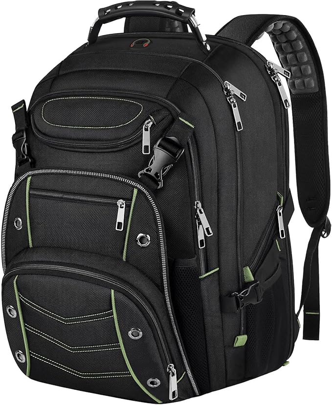 VECKUSON 18.4 Laptop Backpack for Men, 55L Extra Large Gaming Laptops Backpack,TSA Friendly Flight Approved and RFID Anti-Theft Pocket