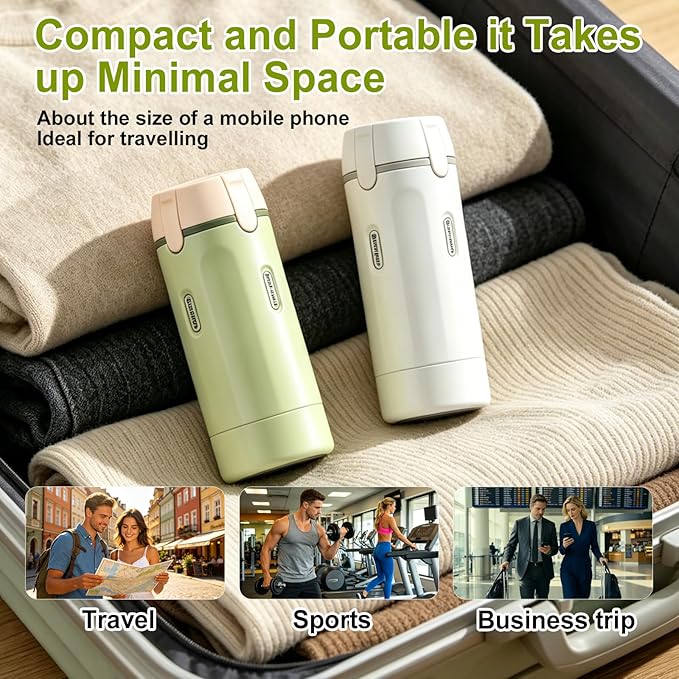 4 in 1 Travel Dispenser Bottle Leakproof Refillable Travel Bottles for Toiletries Portable Size Containers for Shampoo Lotion Cosmetics Travel Essentials for Women Men (White)