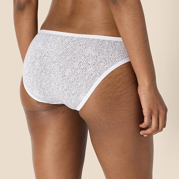 Amazon Essentials Women's Breathable Cotton Bikini Brief Underwear with Full Coverage, Multipacks