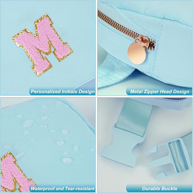Uygafly Gifts for Mom,Mothers Day Gifts for Mom,Mom Birthday Gifts - Fanny Pack Crossbody Bag Belt Bag Cute Trendy Stuff | Blue,M