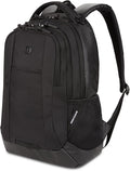 SWISSGEAR Cecil 18-Inch Laptop Backpack Fits 16-Inch Laptop, Travel Daypack with Organizer Pockets, Water Bottle Holders & Padded Straps – Black Hex