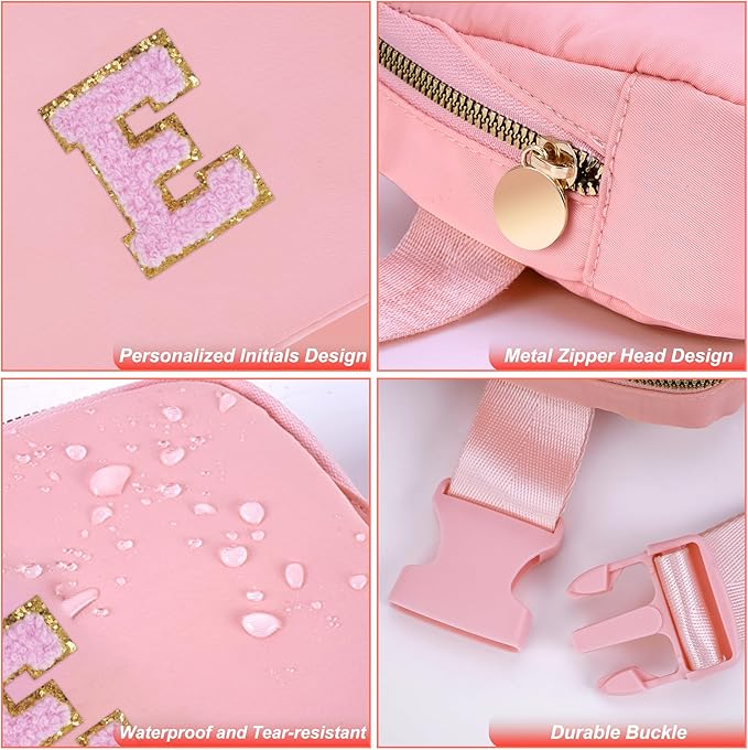 Uygafly 2025 Christmas Gifts for Teen Girls Women - Gifts for Her,Personalized Belt Bag for Women Girls,Fashion Waist Packs Trendy Fanny Pack Crossbody Bags | Peach,E