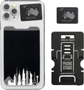 Phone Wallet - Adhesive Card Holder - Cell Phone Pouch - Stick on Lycra Pocket by Gecko - Carry Credit Cards and Cash