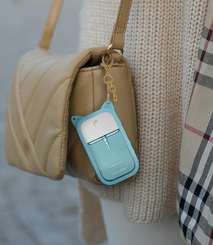 Sonnorel Silicone Case Compatible with Touchland Hand Sanitizer Spray (Fit for 1 FL OZ/30 mL Ver), Portable keychain