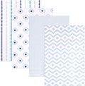 Hudson Baby Unisex Baby Cotton Flannel Receiving Blankets, Boy Modern, One Size
