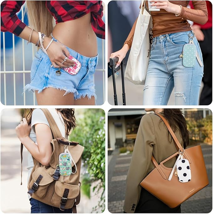 Hand Sanitizer Spray Case Compatible with T0uch-land, Hand Sanitizer Holder Bag with Ring Buckle & Wrist Strap
