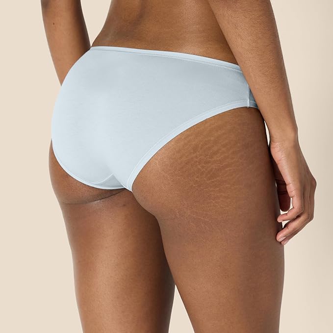 Amazon Essentials Women's Breathable Cotton Bikini Brief Underwear with Full Coverage, Multipacks