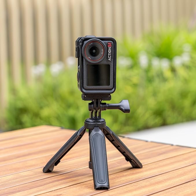 JJC 2Pcs Action 5 Magnetic Quick Release Adapter for DJI Osmo 360 Action 5 pro 4 3 Accessories, Replace OEM Quick Release Mount, with Folding Claws & 1/4 Screw Hole, Heavy Duty Nylon Extension Adapter