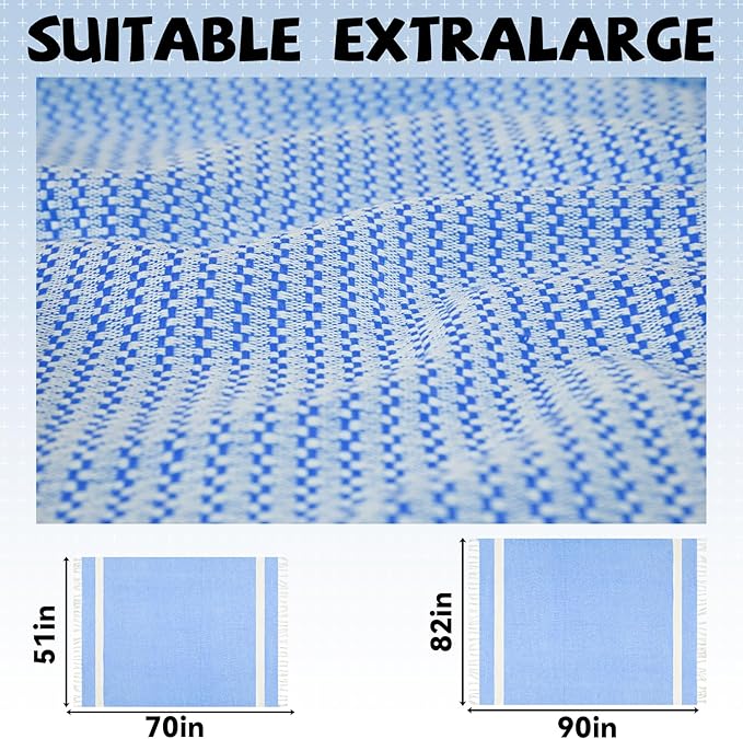 Lightweight Woven Throw Blanket Large Soft Travel Essentials Airplane Accessories Long Flight Necessities Airport Must Haves Plane International Flying Stuff Airline Items Oversea Umrah Need Purple