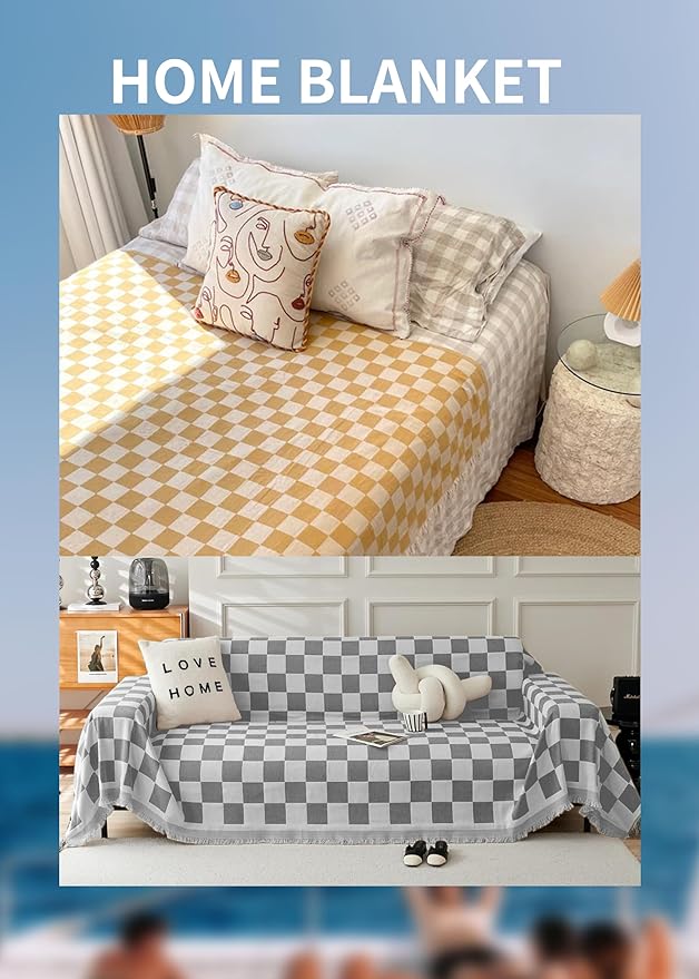 Antfuny Giant Beach Towel Blanket Autumn Outing Stuff for Women & Men Road Trip Camping Gear Ship Cruise Gear Must Haves Extra Large XXL Gray Plain Pattern Airplane Accessories Travel Gadgets