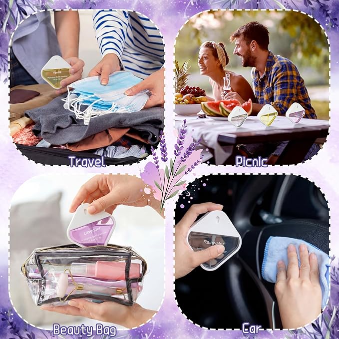 3 Pcs Power Mist Hydrating Hand Sanitizer Spray Bulk Travel Size Hand Sanitizer Spray Pocket 1 oz Square Card Bottle for Daily Use Mother's Day Employee Staff Nurse Teacher Appreciation Gifts