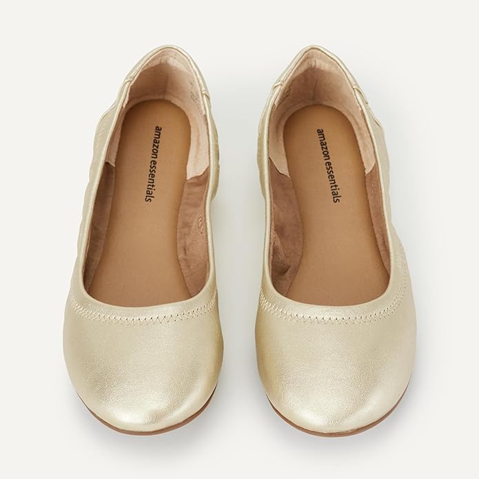 Amazon Essentials Women's Belice Comfortable Slip-On Ballet Flats Shoes