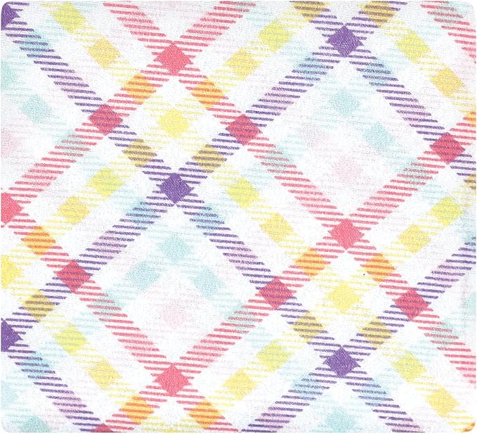 Hudson Baby Unisex Baby Cotton Flannel Receiving Blankets Bundle, Pink Tulips, One Size