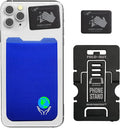 Phone Wallet - Adhesive Card Holder - Cell Phone Pouch - Stick on Lycra Pocket by Gecko - Carry Credit Cards and Cash