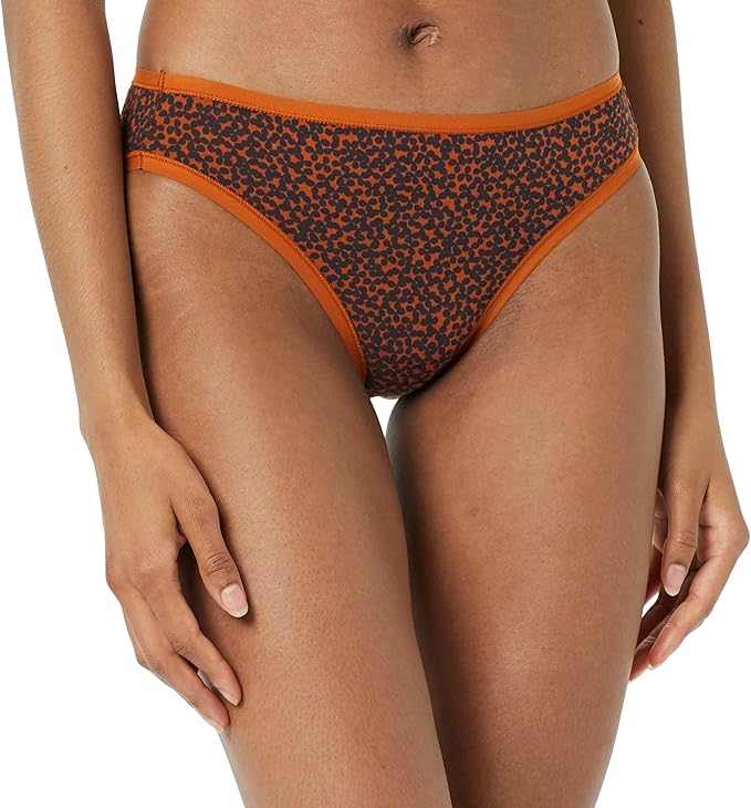 Amazon Essentials Women's Breathable Cotton Bikini Brief Underwear with Full Coverage, Multipacks