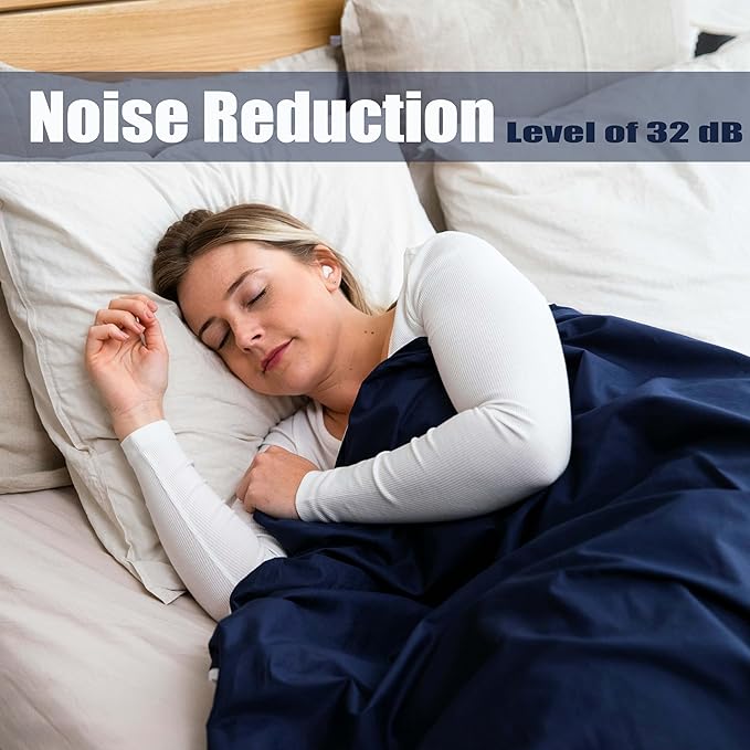 6 Pair Moldable Ear Plugs for Sleeping, Swimming, Concerts, Travel and Studying - Noise Cancelling Soft Silicone Ear Plugs for Kids & Adults, Waterproof Earplugs Noise Reduction 32 dB