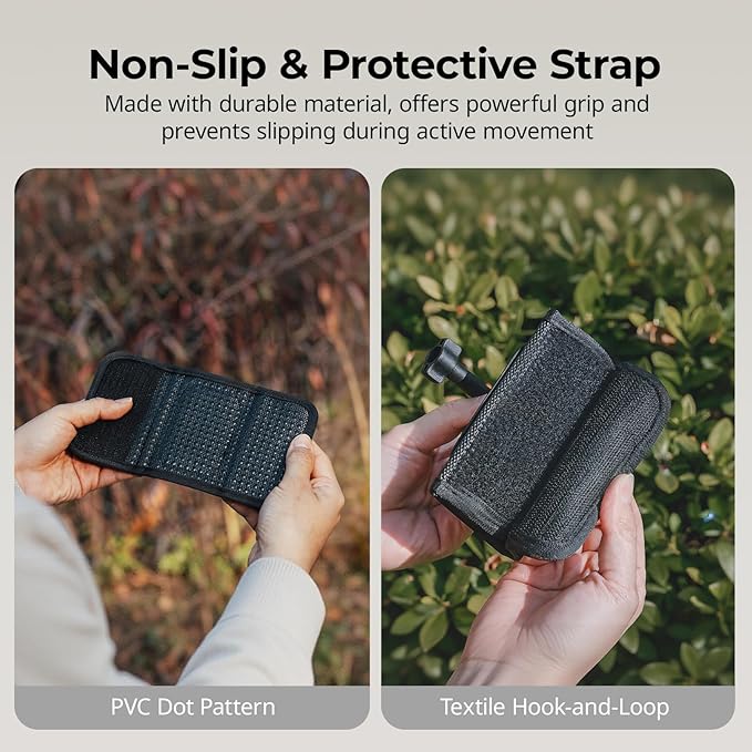 SMALLRIG Backpack Strap Mount for GoPro Hero 13/12/11, for DJI Osmo Nano Action 6/5 Pro/4/Pocket 3, for Insta360 X5/4/3/Ace Pro 2, Hook and Loop Fastener Clip Mount with Ball Head Adapter Base -5721
