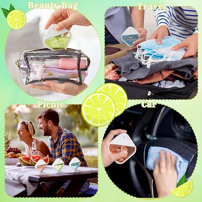 3 Pcs Power Mist Hydrating Hand Sanitizer Spray Bulk Travel Size Hand Sanitizer Spray Pocket 1 oz Square Card Bottle for Daily Use Mom Nurse Coworker Employee Teacher Appreciation Gifts