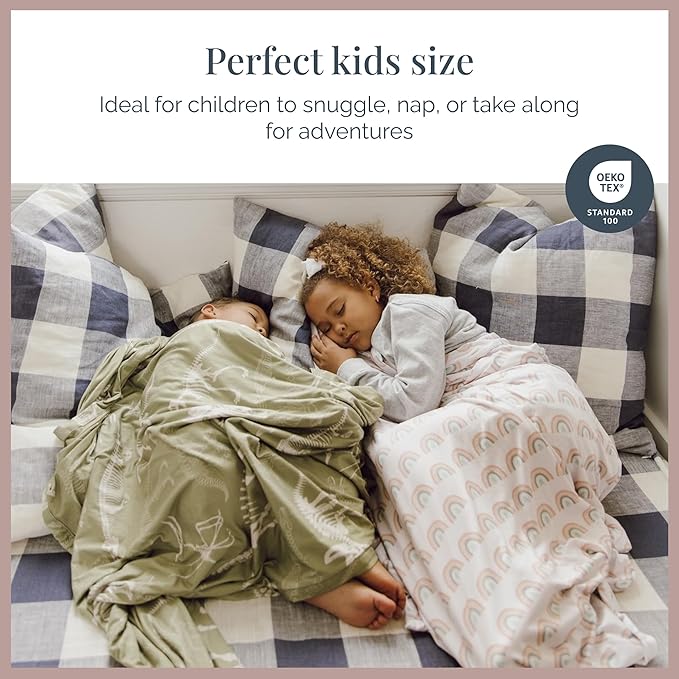Beddy's Kids Travel Blanket for Airplane or Car, Packable with Portable Carrying Case Bag, Super Soft & Cozy Dual-Sided Lightweight Blanket, Perfect for Travelers, Road Trips and Camping