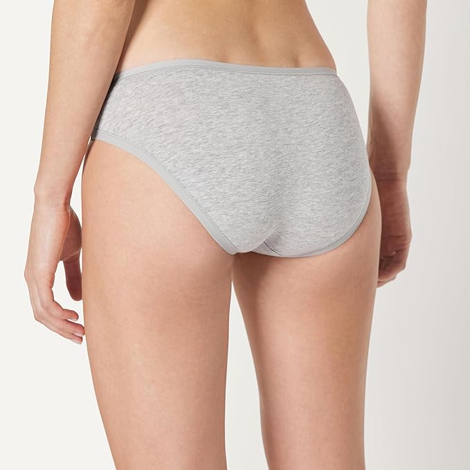 Amazon Essentials Women's Breathable Cotton Bikini Brief Underwear with Full Coverage, Multipacks
