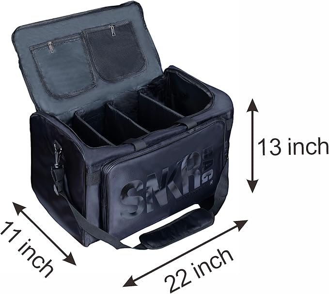 Shoe Bags for Travel Sneaker Travel Bag Shoes Duffel Bags Waterproof Gym Sports Luggage Sneakerhead Bag for Men with 3 Adjustable Dividers fit 4 Pairs Heavy Duty Travel Accessories(black)