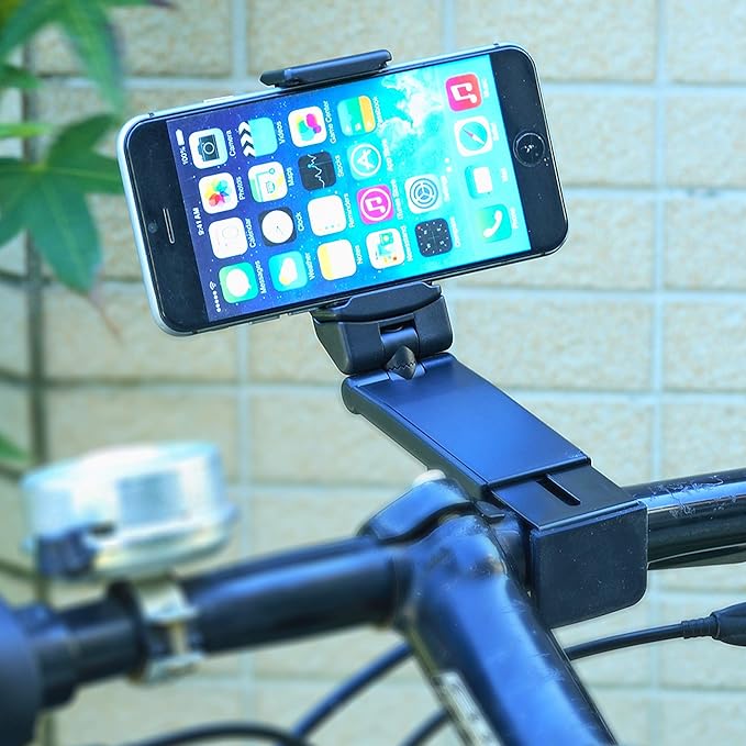 Beyond Cell Travel Accessories, Universal Seat Back Tray Table Phone Clip Holder, Adjustable Pocket Size Hands Free Phone Holder Airplane Travel Essentials Compatible with iPhone and Android