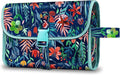 Fintie Portable Toiletry Cosmetic Travel Bag, Large Water Resistant Hanging Makeup Organizer Storage Pouch Case for Women Girls (Jungle Night)