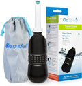 Brondell GoSpa Travel Bidet GS-70 – Portable Peri Bottle for Postpartum & Perineal Care, 400ml Handheld Bidet with Angled Nozzle, Collapsible Design, Nozzle Storage & Travel Bag, Midnight