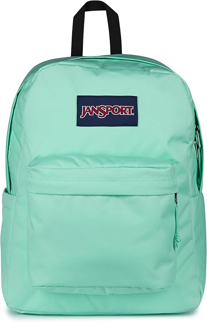 JanSport SuperBreak Plus Backpack with Padded 15-inch Laptop Sleeve and Integrated Bottle Pocket - Spacious and Durable Daypack for Work and Travel - Magic Mint