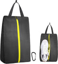 TOBWOLF Cleat Bags For Golf Smell Proof, Waterproof Golf Shoes Bag with Zipper & Handle, Large Capacity Fits Up To Size 14, Suitable as Sport Shoe Storage for Golf, Travel, Soccer, Gym, Running, Men
