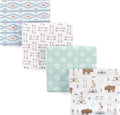 Hudson Baby Unisex Baby Cotton Flannel Receiving Blankets, Teepee, One Size