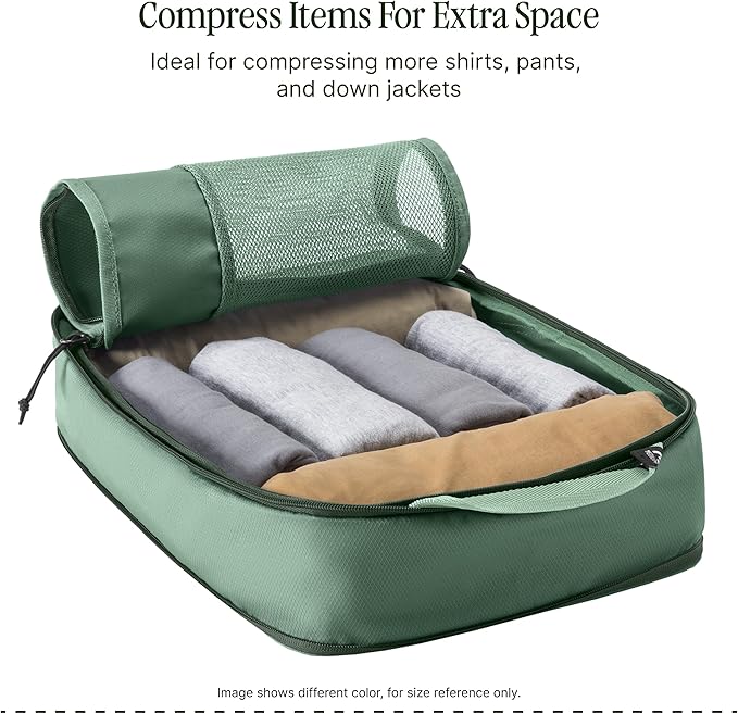 Eagle Creek Pack-It Specter Compression Packing Cubes - Durable, Ultra-Lightweight and Water-Resistant Ripstop Fabric Suitcase Organizer Bags for Clothing and Gear