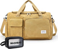 Small Gym Bag for Women, Travel Duffle Bag Carry On Weekender Bag with Shoe Compartment