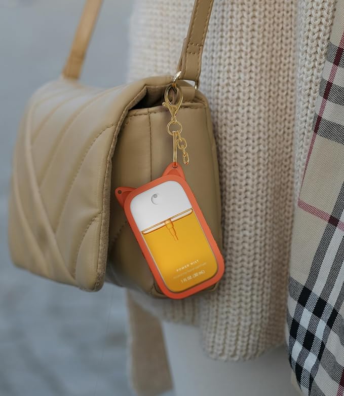 Sonnorel Silicone Case Compatible with Touchland Hand Sanitizer Spray (Fit for 1 FL OZ/30 mL Ver), Portable keychain