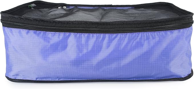 TraveltoGO 4-Piece Mesh Travel Packing Organizer Cube Set, Purple