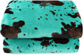 Teal Throw Blanket, Soft Warm Small Turquoise Blue Blankets for Girls Boys, Fuzzy Plush Home Room Decor, Teal Gifts for Girls Boys 40"x50"
