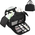 Travel Toiletry Bag, Lightweight Large Toiletry Bag for Women Wide-Open Ultra Light Cosmetic Makeup Bag Standing Toiletry Organizer with Handle for Full-Size Toiletries, Travel Essentials, Accessories