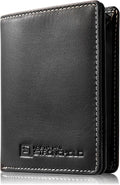 ID Stronghold Waltlet - RFID Blocking Bifold Wallet for Men with Magnetic Clasp - Black