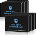 12PCS RFID Blocking Cards Premium Contactless NFC Debit Credit Card Passport Protector Blocker Set for Men & Women, Smart Slim Design Perfectly