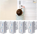4 Pack 800 lbs Door Reinforcement Lock – Child Proof & Anti-Kick Security Locks for Whole Home Safety – Easy Install Anti-Kick Lock for Inward Doors – Prevents Forced Entry & Unauthorized Access